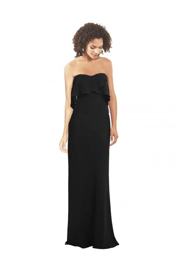 Sleeveless Black Sheath Sweetheart Bridesmaid Dress Maidstone