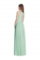 Sleeveless Mint Green Open Back A-Line Halter Neck Semi Formal Evening Dress / Bridesmaid Dress Maidstone