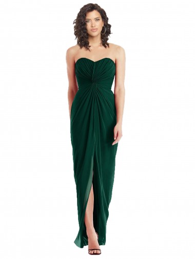 Sleeveless Ever Green Low Back A-Line Sweetheart Bridesmaid Dress Maidstone