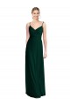 Sleeveless Ever Green Low Back A-Line Spaghetti Straps Bridesmaid Dress Maidstone