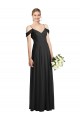 Cold Shoulder Black A-Line Spaghetti Straps Semi Formal Evening Dress / Bridesmaid Dress Maidstone