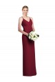 Sleeveless Burgundy A-Line V-Neck Formal Dress / Bridesmaid Dress Maidstone