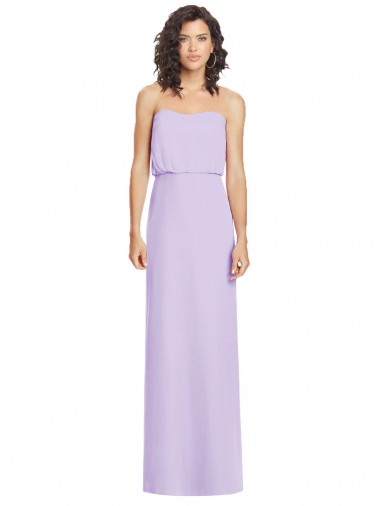 Sleeveless Lilac Low Back A-Line Sweetheart Formal Dress / Bridesmaid Dress Maidstone