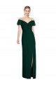 Cold Shoulder Ever Green Trumpet Spaghetti Straps Semi Formal Evening Dress / Bridesmaid Dress Maidstone