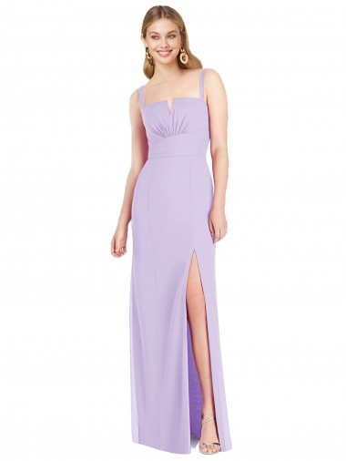 Sleeveless Lilac Mermaid Spaghetti Straps Bridesmaid Dress Maidstone