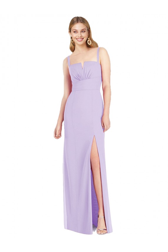 Sleeveless Lilac Mermaid Spaghetti Straps Bridesmaid Dress Maidstone