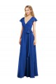Flutter Sleeves Royal Blue A-Line V-Neck Bridesmaid Dress Maidstone