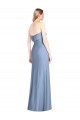 Sleeveless Dusty Blue Trumpet Strapless Bridesmaid Dress Maidstone