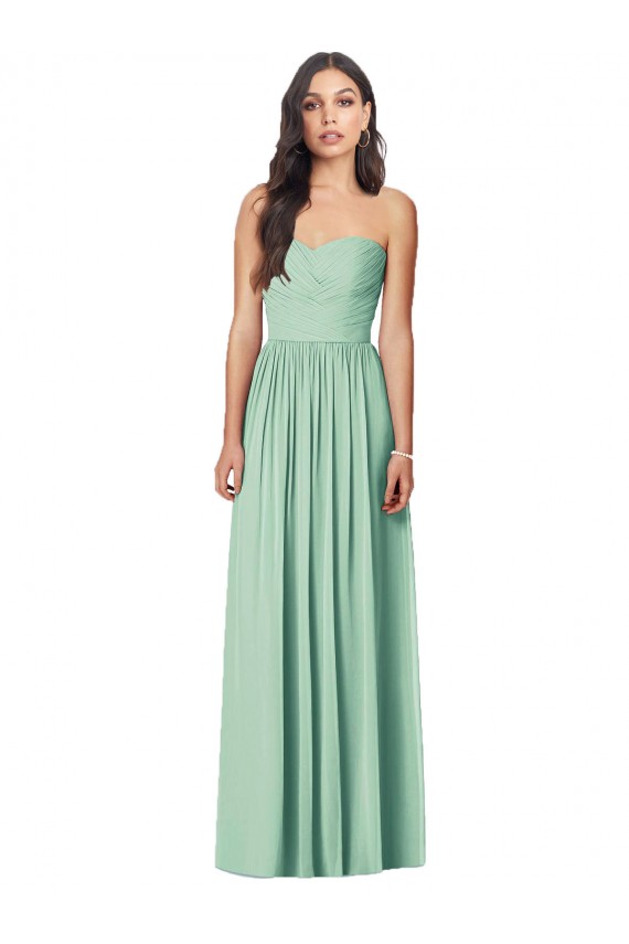 Sleeveless Mint Green Trumpet Sweetheart Bridesmaid Dress Maidstone