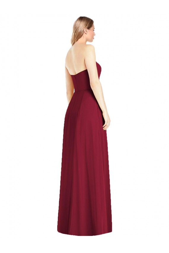 Sleeveless Hot Pink Trumpet V-Neck Semi Formal Evening Dress / Bridesmaid Dress Maidstone