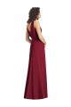 Sleeveless Hunter V-Back A-Line V-Neck Wedding Party Dress Maidstone