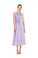 Sleeveless Lilac V-Back A-Line Halter Neck Prom Dress / Bridesmaid Dress Maidstone