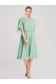 Flutter Sleeves Mint Green Open Back A-Line Bridesmaid Dress Maidstone