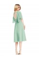 Flutter Sleeves Mint Green Open Back A-Line Bridesmaid Dress Maidstone