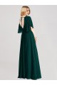 Flutter Sleeves Ever Green Open Back A-Line Round Neck Bridesmaid Dress Maidstone