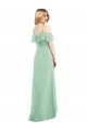 Cold Shoulder Mint Green Trumpet Spaghetti Straps High Low Bridesmaid Dress Maidstone
