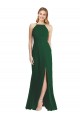 Sleeveless Dark Green A-Line Spaghetti Straps Semi Formal Evening Dress / Bridesmaid Dress Maidstone