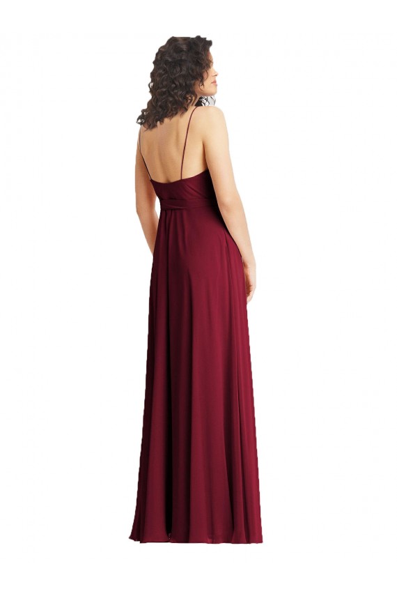 Sleeveless Smoke Green Trumpet Spaghetti Straps Formal Evening Gown / Bridesmaid Dress Maidstone