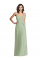 Sleeveless Smoke Green Trumpet Spaghetti Straps Formal Evening Gown / Bridesmaid Dress Maidstone
