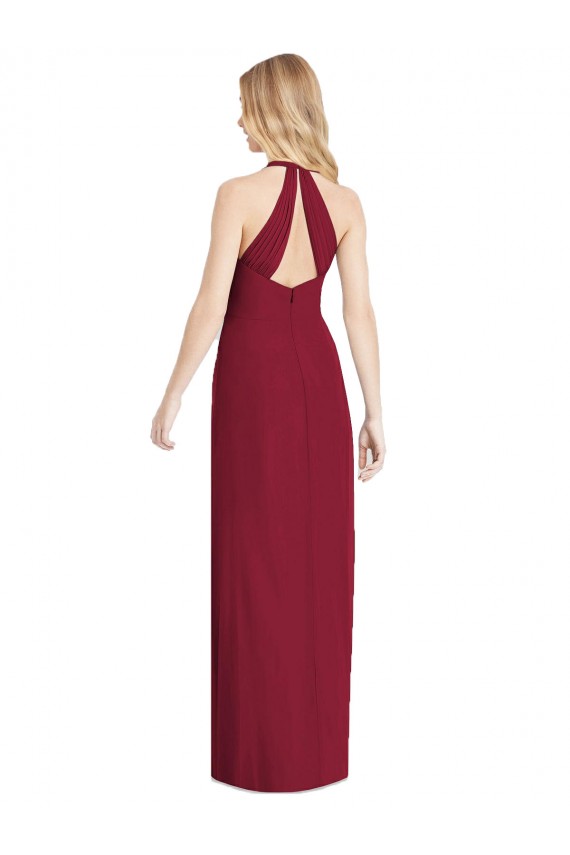 Sleeveless Desert Rose Trumpet Halter Neck Formal Evening Gown / Bridesmaid Dress Maidstone