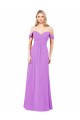 Sleeveless Violet A-Line Off the Shoulder Bridesmaid Dress Maidstone