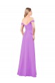 Sleeveless Violet A-Line Off the Shoulder Bridesmaid Dress Maidstone