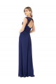 Cap Sleeves Sapphire Keyhole Back A-Line V-Neck Bridesmaid Dress Maidstone