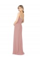Sleeveless Dusty Pink Sheath Strapless Bridesmaid Dress Maidstone