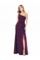 Sleeveless Grape A-Line One Shoulder Formal Dress / Bridesmaid Dress Maidstone