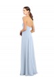 Sleeveless Light Sky Blue A-Line Strapless Bridesmaid Dress Maidstone