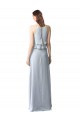 Sleeveless Light Sky Blue A-Line Halter Neck Bridesmaid Dresses Maidstone