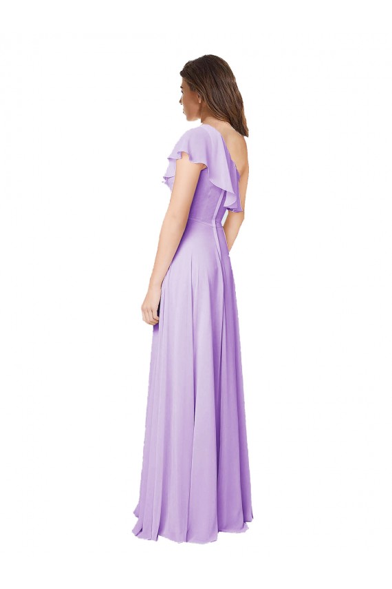 Sleeveless Lilac A-Line One Shoulder Bridesmaid Dress Maidstone