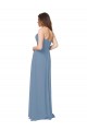 Sleeveless Dusty Blue Low Back A-Line Sweetheart Bridesmaid Dress / Evening Gowns Maidstone