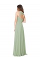 Sleeveless Smoke Green Open Back A-Line Sweetheart Formal Dress / Bridesmaid Dress Maidstone