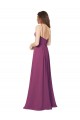 Sleeveless Wild Berry Open Back A-Line Strapless Bridesmaid Dress Maidstone
