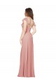 Flutter Sleeves Bliss Pink Criss Cross Back A-Line V-Neck Bridesmaid Dress / Evening Dress Maidstone