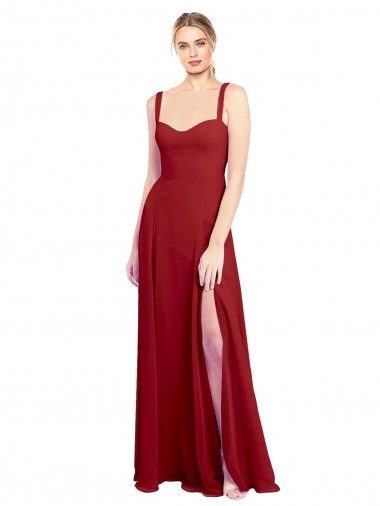 Sleeveless Red A-Line Sweetheart Bridesmaid Dress Maidstone