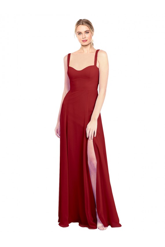 Sleeveless Red A-Line Sweetheart Bridesmaid Dress Maidstone