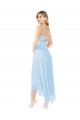 Sleeveless Light Sky Blue Keyhole Back A-Line V-Neck Bridesmaid Dress Maidstone