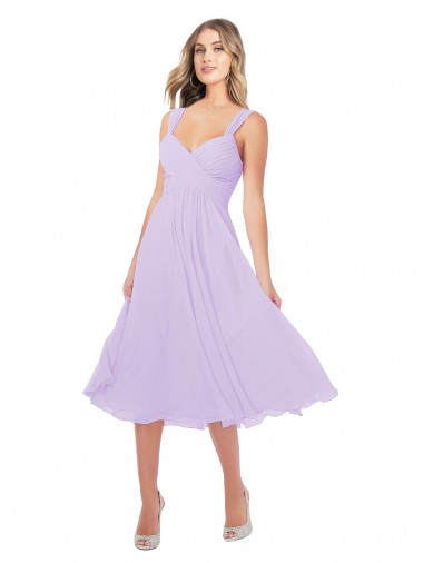 Sleeveless Lilac A-Line Sweetheart High Low Bridesmaid Dress Maidstone