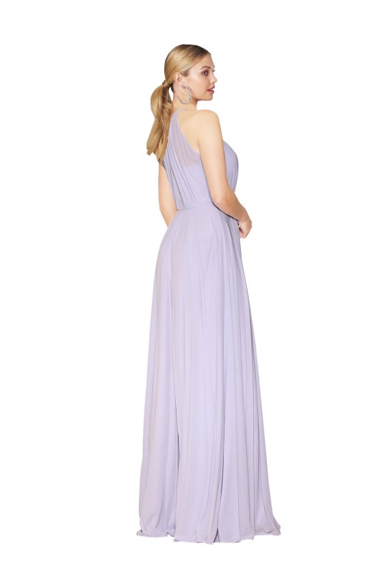 Sleeveless Lilac A-Line Halter Neck Formal Evening Gown / Prom Dress / Bridesmaid Dress Maidstone