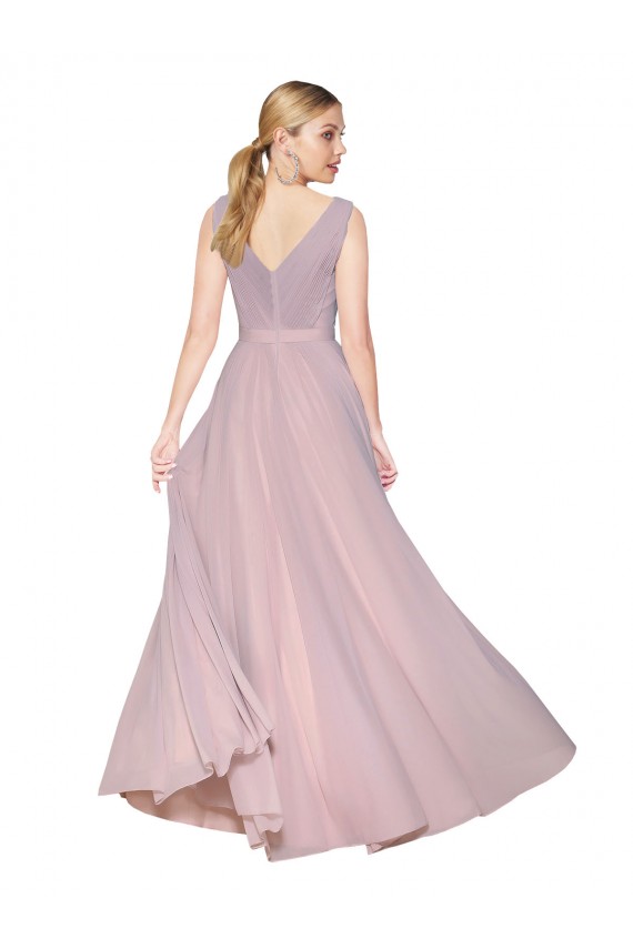 Sleeveless Primrose V-Back A-Line V-Neck Formal Evening Gown / Prom Dress / Bridesmaid Dress Maidstone