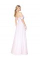 Sleeveless White A-Line Off the Shoulder Formal Evening Gown / Prom Dress / Bridesmaid Dress Maidstone