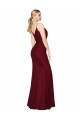 Sleeveless Burgundy V-Back Mermaid V-Neck Formal Evening Gown / Prom Dress / Bridesmaid Dress Maidstone