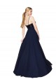Sleeveless Dark Navy A-Line Spaghetti Straps Semi Formal Evening Dress / Prom Dress / Bridesmaid Dress Maidstone