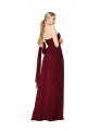 Sleeveless Burgundy A-Line Soft Chiffon Sweetheart Formal Evening Gown / Prom Dress / Bridesmaid Dress Maidstone