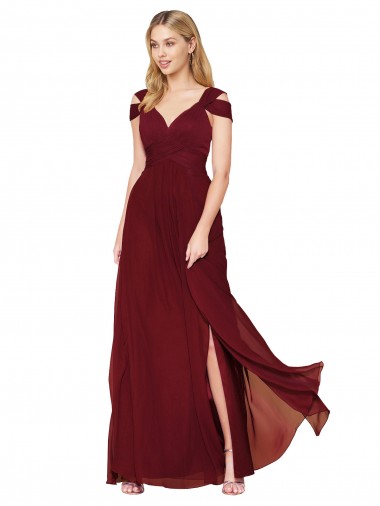 Sleeveless Burgundy A-Line Sweetheart Formal Evening Gown / Prom Dress / Bridesmaid Dress Maidstone