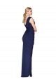 Sleeveless Dark Navy V-Back Mermaid V-Neck Formal Evening Gown / Prom Dress / Bridesmaid Dress Maidstone