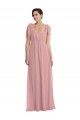 Sleeveless Dusty Pink A-Line Halter Neck Semi Formal Evening Dress / Bridesmaid Dress Maidstone