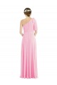 Sleeveless Barely Pink Trumpet One Shoulder Semi Formal Evening Dress / Bridesmaid Dress Maidstone